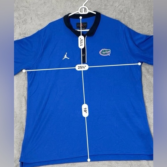 Jordan Florida Gators Mens XL Nike Performance Polo Shirt Blue College NCAA - Picture 5 of 6